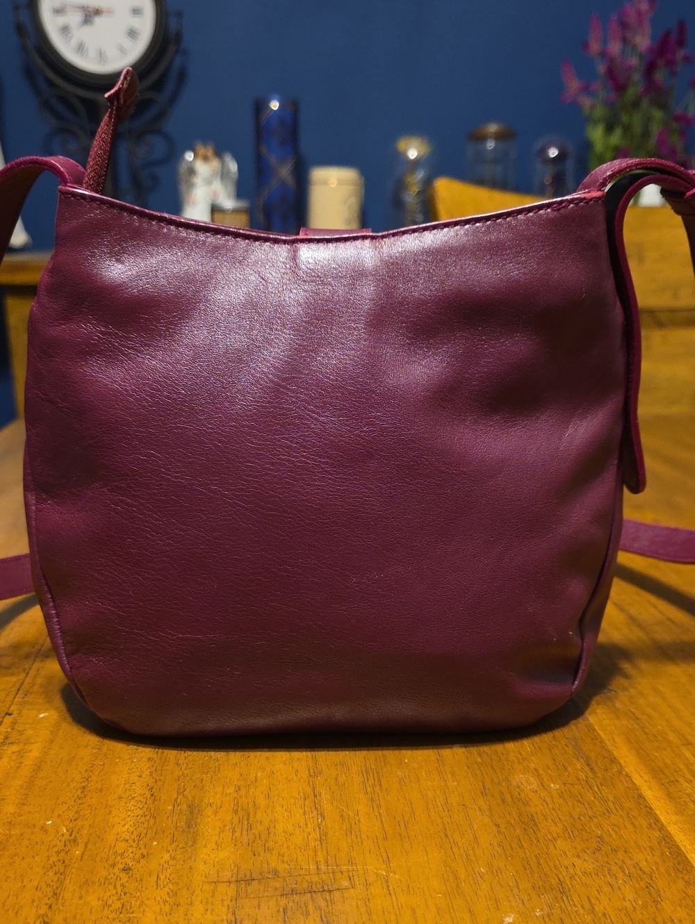 Low start Furla Vintage, Made in Italy, Burgundy Leather, XXth Century. IN EUC - Picture 7 of 15